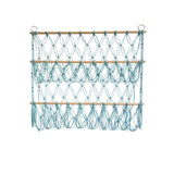 Garvee Plüschtiere Aufbewahrungshängematte Macrame Mesh Netz Verstellbar Für Kinderzimmer Spielzimmer Blau - Blau