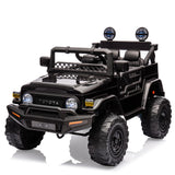 Garvee Toyota Elektro Rutschauto – Schwarz, LED & Sound, Authentisches Design, Für Kinder ab 3 Jahren