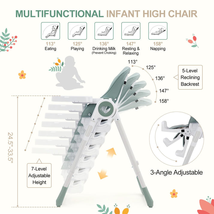 Höhenverstellbarer Hochstuhl