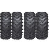 Garvee 4er-Set ATV-Reifen, 24x8-12 & 24x10-11, schlauchlos, hohe Offroad-Traktion, Schwarz