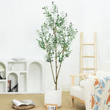 Garvee Künstlicher Olivenbaum 180cm Pflegeleicht Realistisches Design Polyester Für Wohnzimmer & Büro Grün