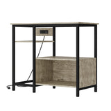 Garvee Aquariumständer Für 76–140 Liter, Holz & Metall, Schubladen, Stabil, 93×48×78 cm - Grau