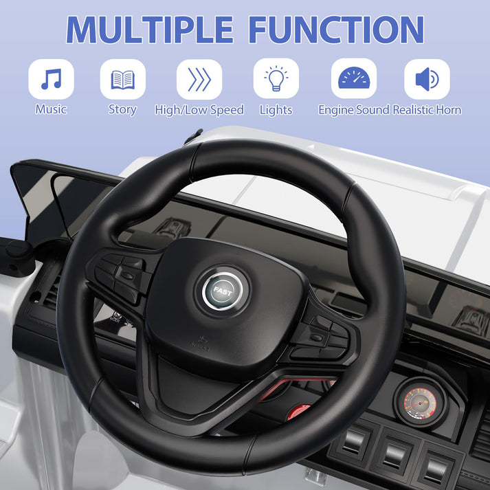 Kinder Elektroauto mit LED Licht Musik USB AUX und TF Karte