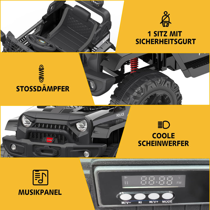 Details des Elektroautos