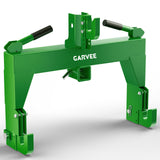 Garvee 3-Punkt Schnellkupplung für Traktor, 1361 kg Tragkraft mit 50,8 mm Aufnahme, 5-fach Verstellbarer Dreipunktadapter für Anhänger und Anbaugeräte, Grün - Grün
