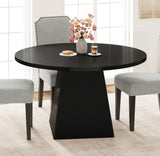 Garvee Esstisch, 119,4 cm nicht ausziehbar, 119,4 cm nicht ausziehbar, Schwarz - Schwarz