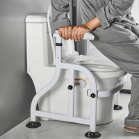 Garvee Toiletten-Aufstehhilfe – Höhenverstellbar, Rutschfest, 62×52×65–72 cm, Stabiler Haltegriff