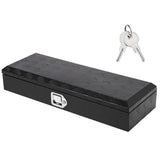 Garvee Aluminium LKW-Werkzeugkasten Abschließbar Diamantgeprägt Wetterfest für Full-Size Pickups 87,6 × 33 × 16,5 cm, Schwarz - Schwarz