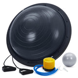 Garvee Balance Ball 58 cm Mit Anti-Rutsch Basis, 2 Bändern & Pumpe, Für Training, Schwarz - Schwarz