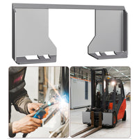 Garvee Skid-Steer-Anbauplatte 46"x18,5" – Stahl, 5/16" dick für Minibagger & Landwirtschaft