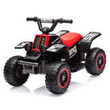 Garvee Schwarz 6V Elektro-Quad für Kinder mit LED Licht Musik und Hupe für Innen- und Außenbereich Ab 3 Jahren - Schwarz