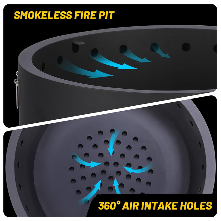 Funkenfänger und Feuerhaken für sichere Handhabung