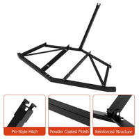 Garvee Driveway Drag 183 cm Stahl, Schwerlast, Verstellbar, Für ATV/UTV, Garten & Hof, Schwarz