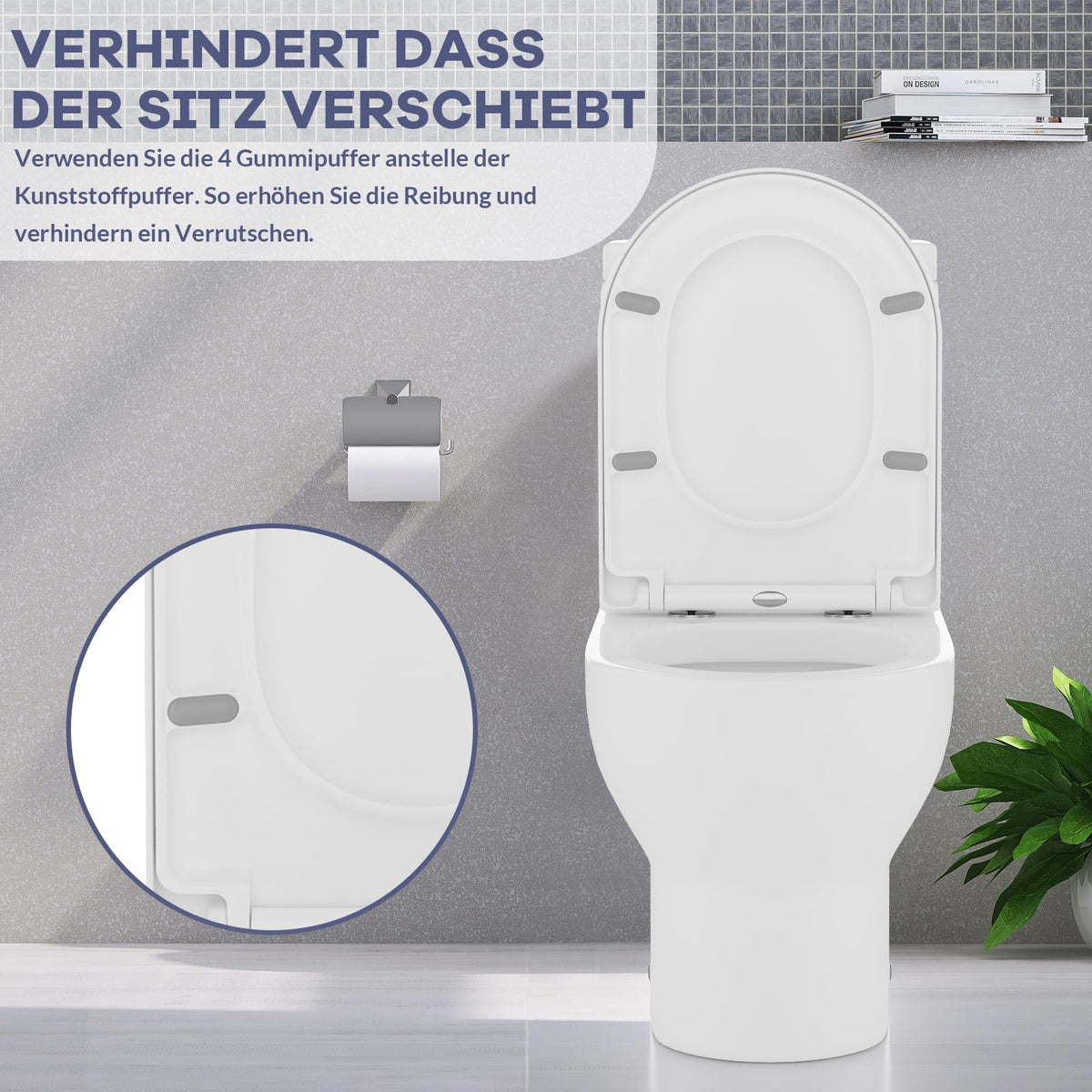 Top Fix Edelstahl Scharniere WC Sitz
