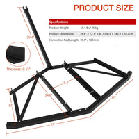 Garvee Driveway Drag 183 cm Stahl, Schwerlast, Verstellbar, Für ATV/UTV, Garten & Hof, Schwarz