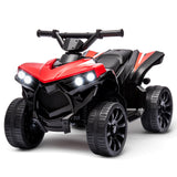 Garvee 6V Kinder Elektro-ATV – LED, Musik, Sicheres Fahren, Rot, Ab 3 Jahren - Rot