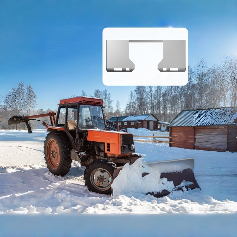 Garvee Skid-Steer-Anbauplatte 46"x18,5" – Stahl, 5/16" dick für Minibagger & Landwirtschaft