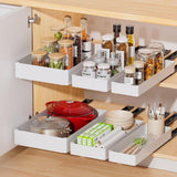 Garvee Küchen-Ausziehschubladen Organizer - Robust, Platzsparend - Groß, Mittel, Klein - Für Schränke, Bad, Küche - Einzeln Oder 3er Set - Pantry & Bad - Wie gezeigt