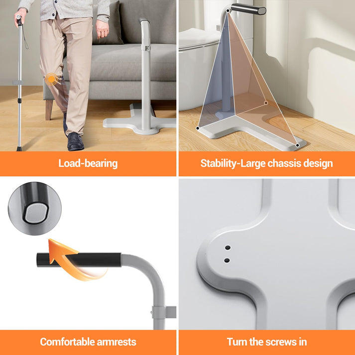 Stabile Aufstehhilfe mit großem Chassis-Design