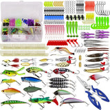 Garvee 301PCS Angelköder Tackle Box Mit Köder Haken Line Cutter Für Bass Forelle Lachs Angeln Kit