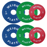 Garvee Bumper Plates Gummigewicht 2" Loch 1.25-300LB Stoßdämpfend Stahlring Farbige Gewichte Für Krafttraining Zuhause Fitness - Schwarz