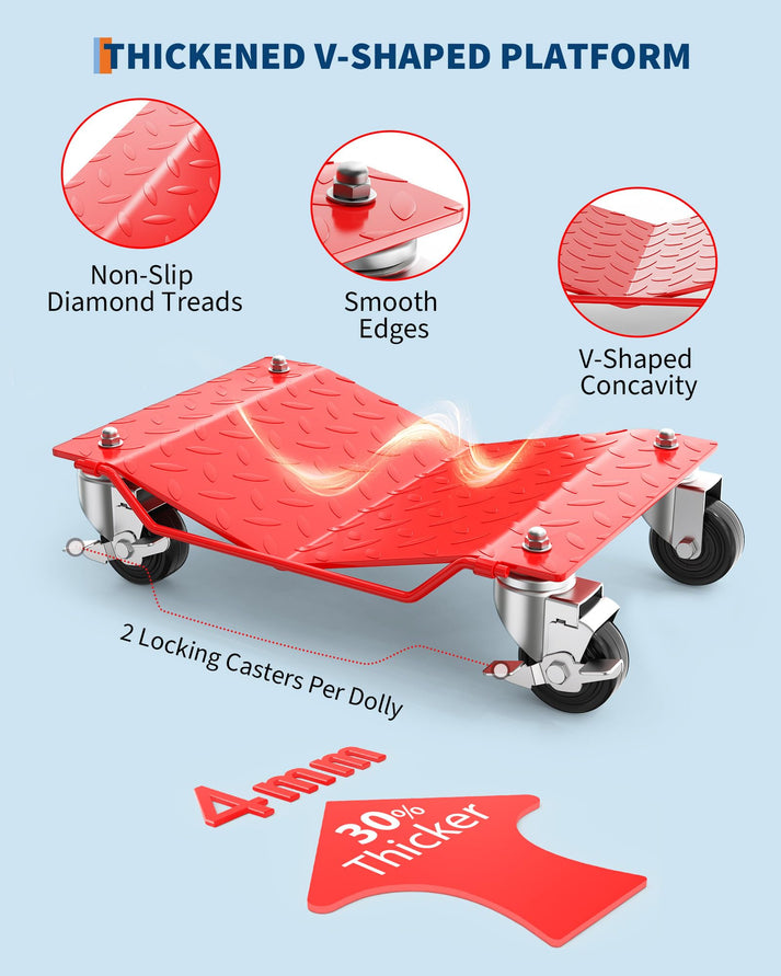 Verstärkte 4 mm dicke V-förmige Stahlplattform mit Riffelung