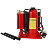 Garvee 12 T Hydraulischer Flaschenwagenheber Pneumatisch & Manuell Gusseisen Für Auto & LKW 9.8-19.5 Zoll Rot