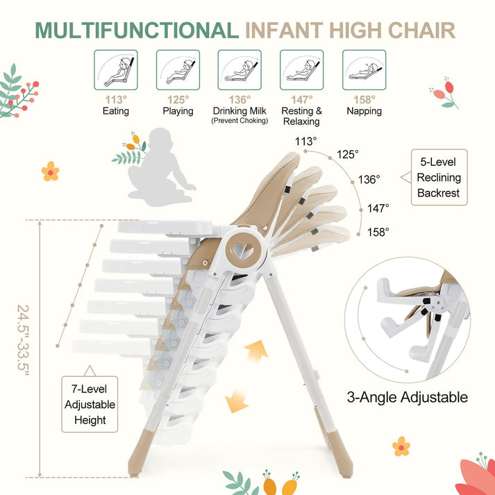 Höhenverstellbarer Hochstuhl