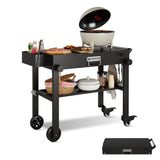 Garvee Grillwagen für Blackstone 43 cm oder 56 cm Griddle, Edelstahl-Arbeitsplatte, Räder, tragbar, für Outdoor