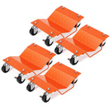 Garvee Auto-Rad Dolly Set 4 Stück – V-Form, 1500 lbs Tragkraft pro Rolle, Orange - Orange