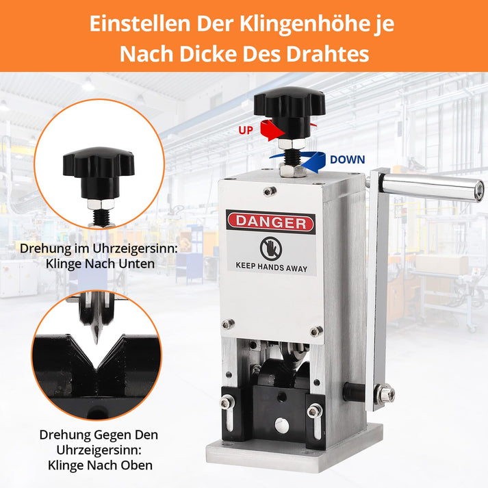 Kabelschälmaschine in der praktischen Anwendung