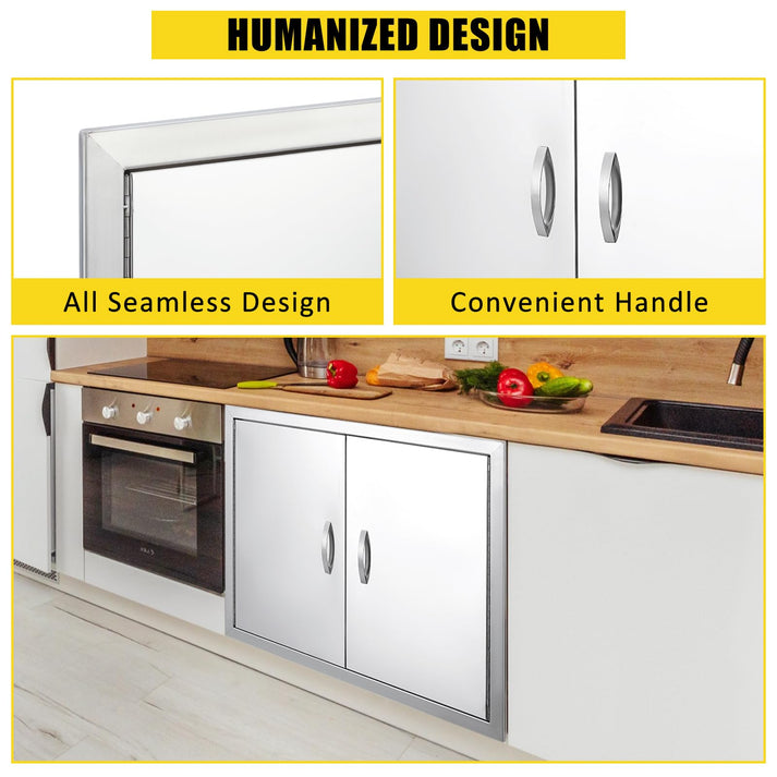GARVEE Doppeltür nahtloses Design eingelassene ergonomische Griffe