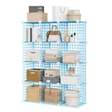 Garvee Schubladen-Organizer mit 12 Würfelfächern, für Büro und Schlafzimmer, Blau - Blau