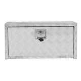 Garvee 76 cm Aluminium Werkzeugkasten: Wasserdichte Unterbodenbox mit Netzfach & T-Griff-Schloss für Pickup & Wohnmobil, Silber - Silber