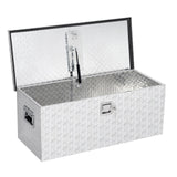Garvee Werkzeugkasten Aluminium Riffelblech 76 cm, Abschließbar, Wetterfest, Für Pickup & Anhänger - Silber