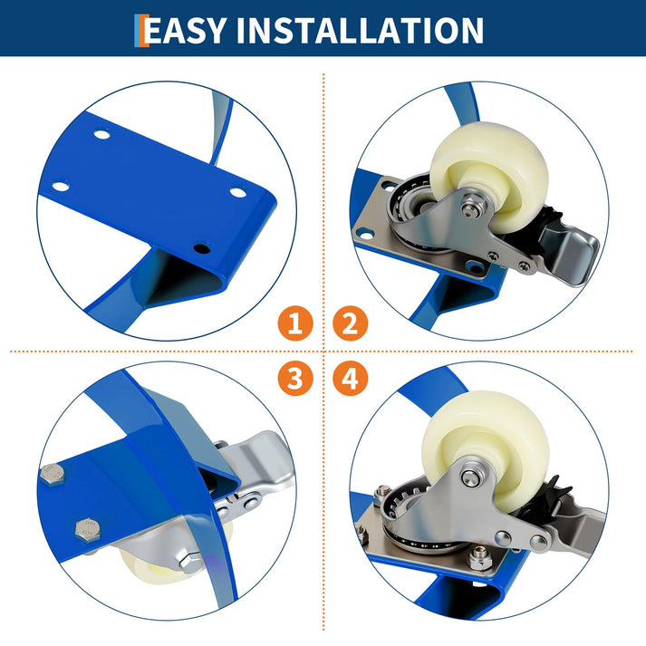 Einfacher Aufbau des Fasswagens mit beiliegendem Werkzeug
