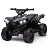 Garvee 6V Kinder Elektro-ATV – LED, Musik, Sicheres Fahren, Schwarz, Ab 3 Jahren - Schwarz