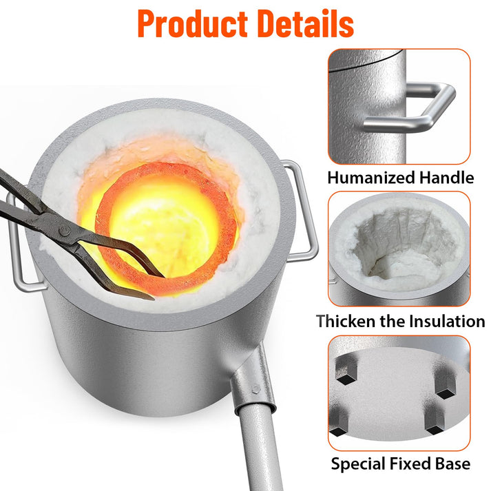 Edelstahl Konstruktion Schmelzofen