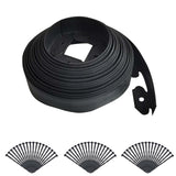 Garvee Gartenbegrenzungskit 10m Flexibel PE Material 10cm Hoch Für Blumenbeete & Wege Mit 30 Starken Heringen Kein Graben - Wie gezeigt