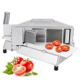 Garvee Kommerzieller Tomatenschneider Edelstahl Gemüseschneider Für 6 Mm Dicke Scheiben, Manuell, Silber, Gastro