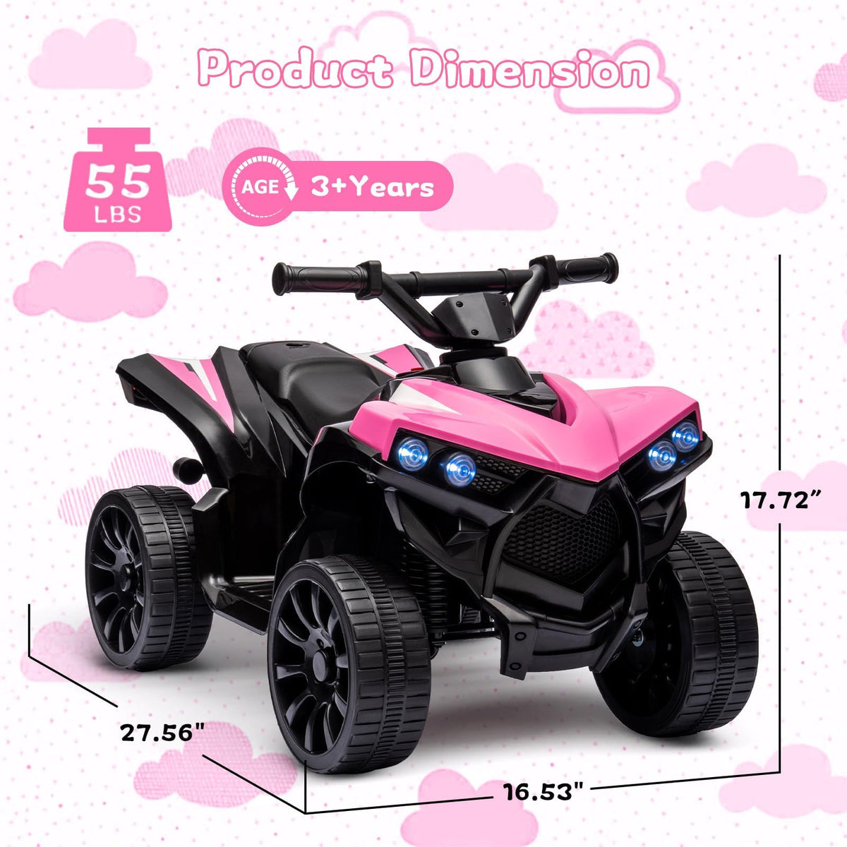 Garvee Elektro Quad Kinder 6 V mit Akkuantrieb