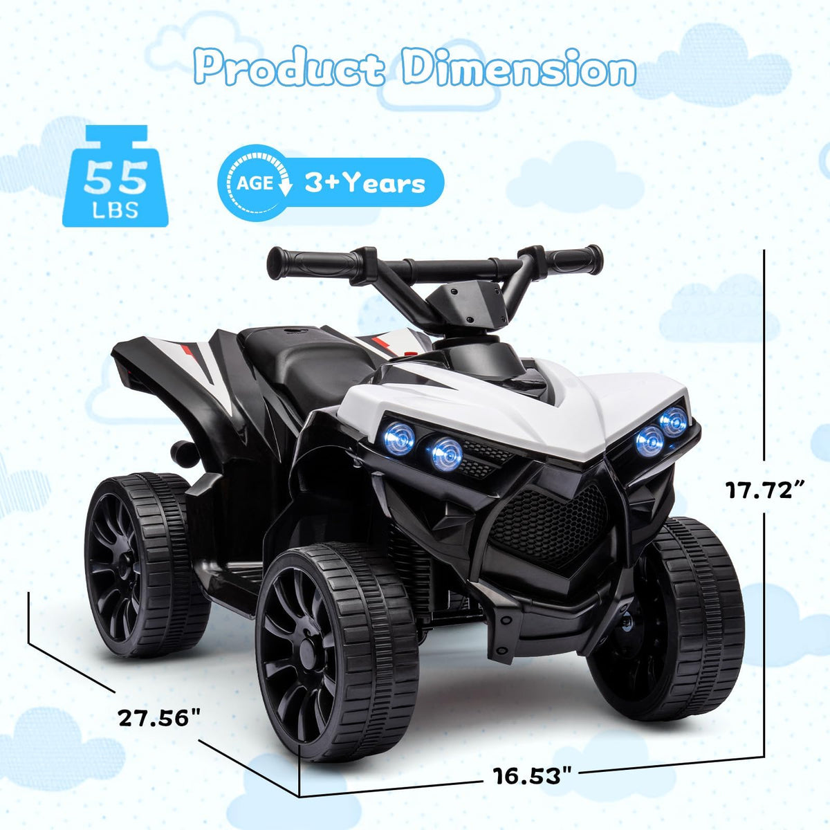 Quad avec batterie 6 V
