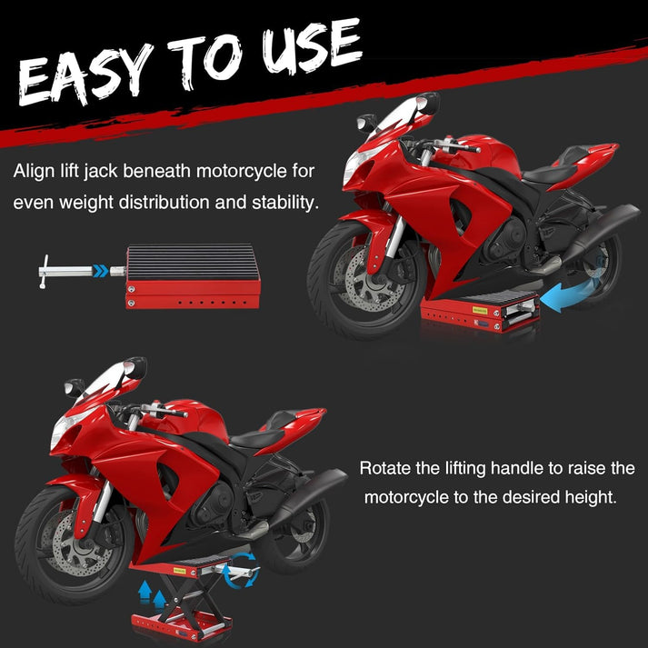 Dimensions of the lift and included dolly with casters
