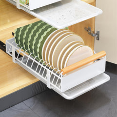 GARVEE Teleskopschublade Ausziehbare Schubladen Organizer 25x41x13cm Weiß – Leise, Robuste & Platzsparende Lösung Für Küche, Wohnzimmer & Bad