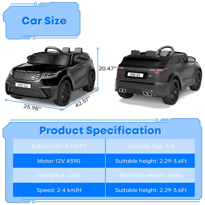 Dimensions et stabilité de la voiture enfant