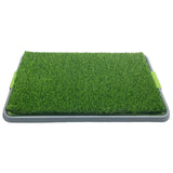 Garvee Hundetoilette 68×42,5 cm – Kunstrasen, Mit Tablett, Wiederverwendbar & Waschbar für Innen/Balkon