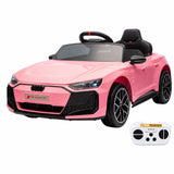 Garvee Kinder-Elektroauto im, Fernbedienung, Sanftanlauf, Sicherheitsgurt, Rosa - Rosa