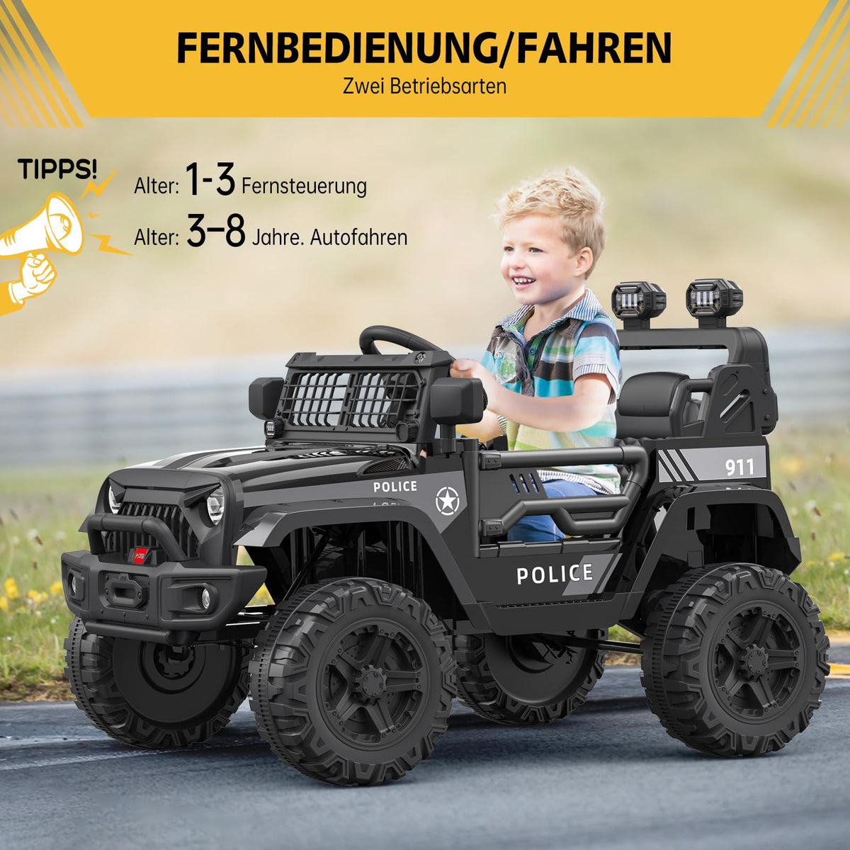 Kinder Elektroauto mit 2,4 GHz Fernbedienung