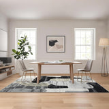 Garvee Moderner Abstrakter Salon Teppich 160x230 cm Kurzflor Antirutsch Waschbar Für Wohnzimmer Und Büro
