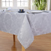 GARVEE Nappe Lavable Jacquard Tischdecke Mit Lotus Effekt Wasserabweisend 140x178 cm Grau Für Küche & Garten